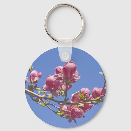 Porte-clés Porte - clé, "Branche de Magnolia" (Recto)