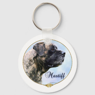 Porte-clés Porte - clé Brindle de portrait de mastiff
