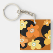 Porte-clés porte - clé Brown à fleurs (Devant)