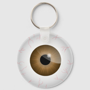 Porte-clés Porte - clé Brown Bloodshot Eyeball