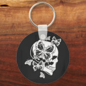 Porte-clés Porte - clé Butterfly & Skull Button (Recto)