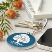 Porte-clés Porte - clé cadeau de réunion familiale avec nom e (Devant Droit)