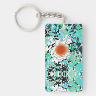Porte-clés Porte - clé cadeau hommes femmes fleurs nature rêv
