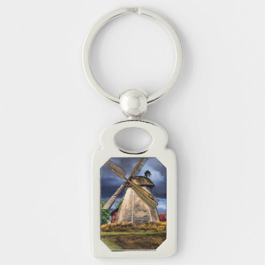 Porte-clés Porte - clé cadeau Pays-Bas Windmill Landscape (Devant)