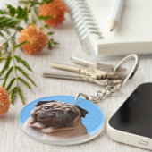 Porte-clés porte - clé carlin (Devant Droit)