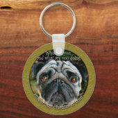 Porte-clés Porte - clé carlin de Noël (Recto)