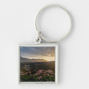 Porte-clés Porte - clé Carré à brume de Pikes Peak Sunset