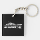 Porte-clés Porte - clé Carré Bismarck (double face) (Dos)