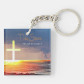 Porte-clés Porte - clé Carré "Cette tempête" (Dos)