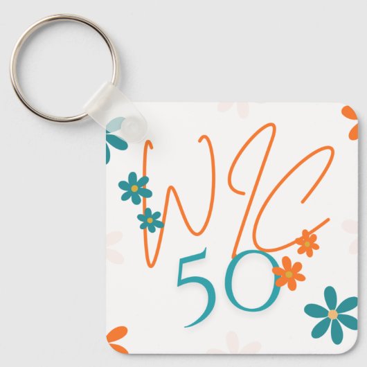 Porte-clés Porte - clé carré de la collection Spring (Recto)