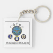 Porte-clés Porte - clé carré de la trousse d'aumônerie (Dos)