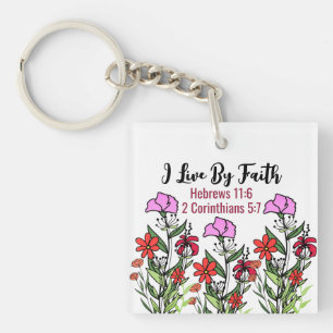 Porte-clés porte - clé carré (double face)