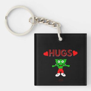 Porte-clés Porte - clé Carré FrankenCheese Hugs