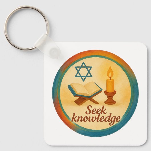 Porte-clés Porte - clé carré - Impression à double face et du (Recto)