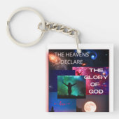 Porte-clés porte - clé Carré "La gloire du ciel" (Devant)