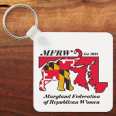 Porte-clés Porte - clé Carré MFRW (Recto)