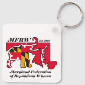 Porte-clés Porte - clé Carré MFRW (Dos)