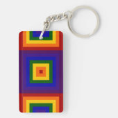 Porte-clés Porte - clé Carré Rainbow (Dos)