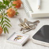 Porte-clés Porte - clé Carré WENDELITO Premium (Côté)