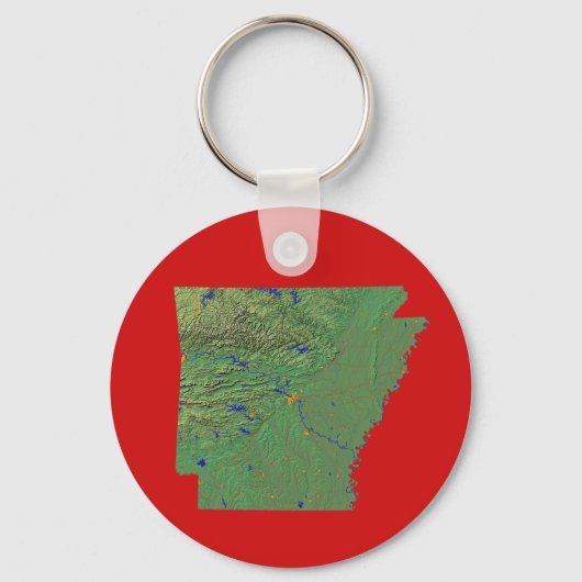 Porte-clés Porte - clé Carte Arkansas (Recto)