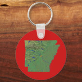 Porte-clés Porte - clé Carte Arkansas (Recto)
