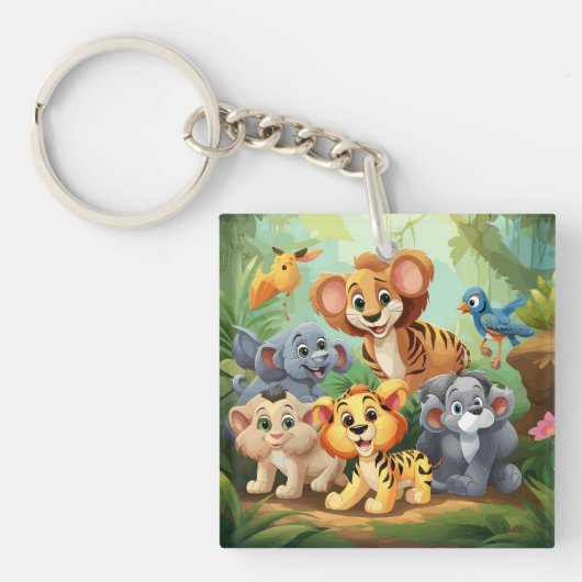 Porte-clés Porte - clé Cartoon Buddies (Devant)