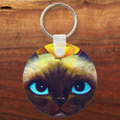 PORTE-CLÉS PORTE - CLÉ CAT SIAMESE (Recto)