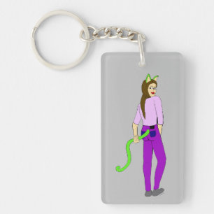 Porte-clés porte - clé catgirl