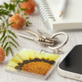 Porte-clés Porte - clé Centre Fleur Jaune (Devant Droit)