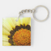 Porte-clés Porte - clé Centre Fleur Jaune (Dos)