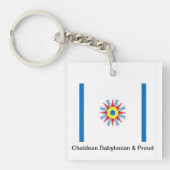 Porte-clés Porte - clé chaldéen de drapeau (Devant)
