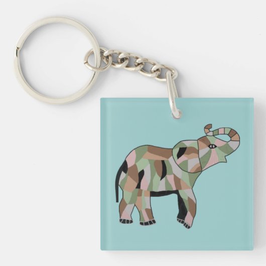 Porte-clés Porte - clé chanceux d'éléphant (Devant)