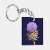Porte-clés Porte - clé - Chardon et nom (Devant gauche)