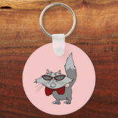 Porte-clés Porte - clé - Chat Cool (Recto)