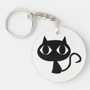 Porte-clés Porte - clé Chat noir mignon