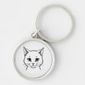 Porte-clés Porte - clé - chaton, chat (Devant)