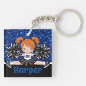 Porte-clés Porte - clé Cheeréminent noir et bleu personnalisé (Dos)