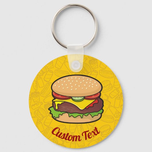 Porte-clés Porte - clé Cheeseburger (Recto)