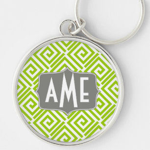 Porte-clés Porte - clé chic grec de monogramme