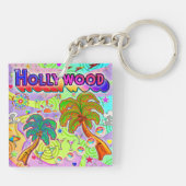 Porte-clés Porte - clé cible de vacances à Hollywood (Dos)