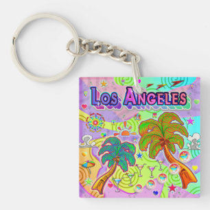 Porte-clés Porte - clé cible de vacances de Los Angeles