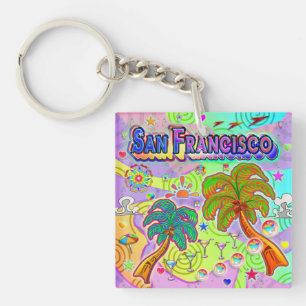 Porte-clés Porte - clé cible de vacances de San Francisco