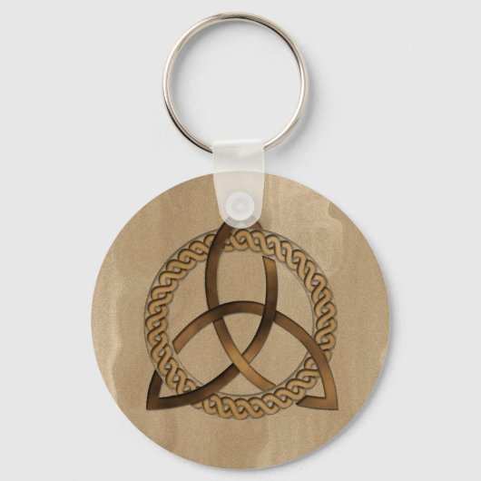 Porte-clés Porte - clé circulaire Celtique Triquetra Trinity (Recto)