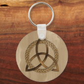 Porte-clés Porte - clé circulaire Celtique Triquetra Trinity  (Recto)