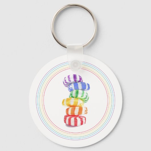 Porte-clés PORTE - CLÉ circulaire en aluminium en rondelle (Recto)