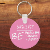 Porte-clés Porte - clé circulaire rose (Recto)