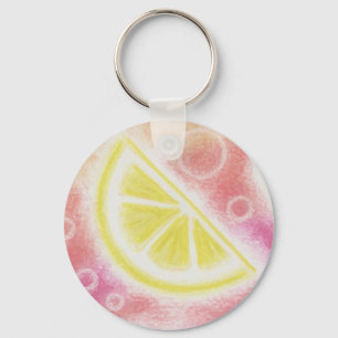 Porte-clés Porte - clé "citron" rose