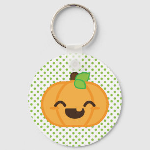 Porte-clés Porte - clé Citrouille Kawaii Jack-o'-lantern