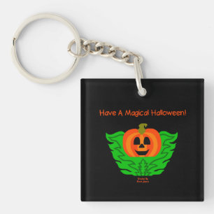 Porte-clés Porte - clé Citrouille magique d'Halloween