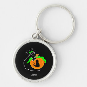 Porte-clés Porte - clé Citrouille noir